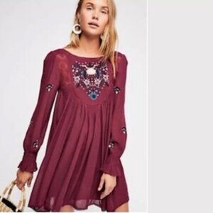 Free People Mohave embroidered dress NWT sz M MSRP $148
